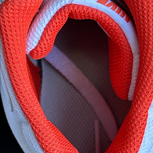 Nike White and Orange High-Top Sneakers - Picture 9 of 9